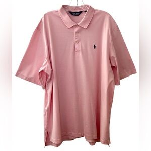 POLO GOLF Pink Ralph Lauren Pima Cotton Polo Mens Size XL
